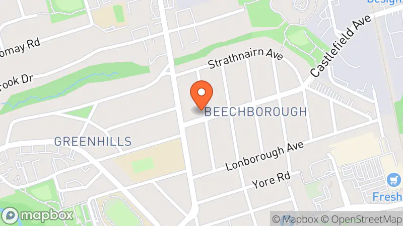 Map showing location of Tre Fab Thrift