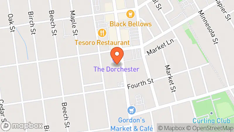 Map showing location of Treasure Tails