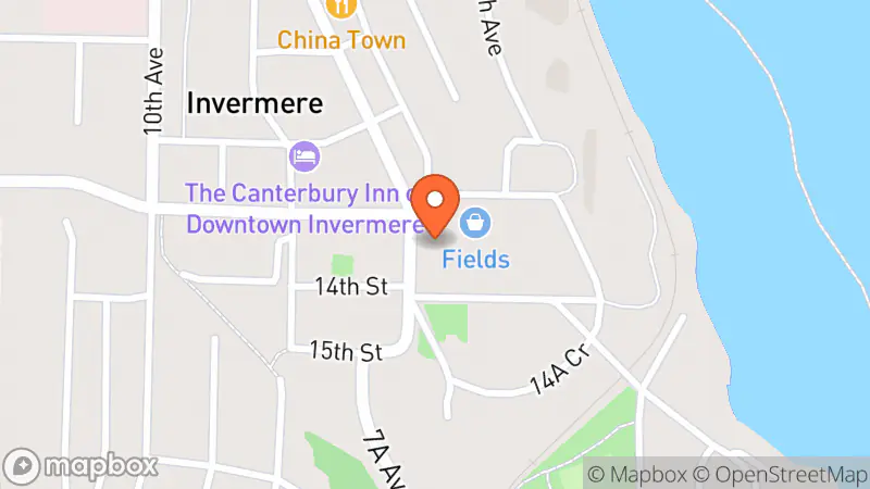 Map showing location of Treasures in the Wind