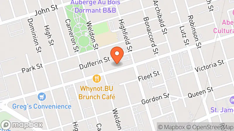 Map showing location of Tree's Tees