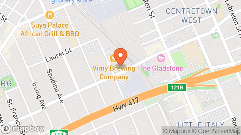 Map showing location of TRiBE Co.