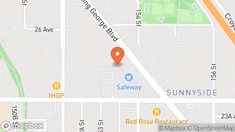 Map showing location of Turnabout & Luxe