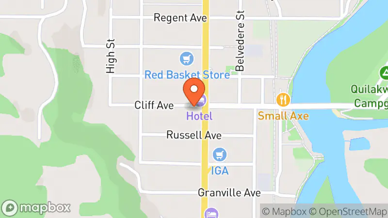 Map showing location of Twice But Nice