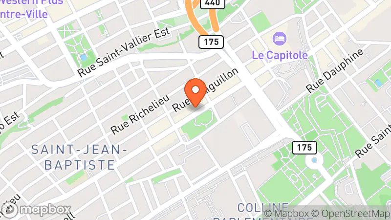 Map showing location of Twise Studio