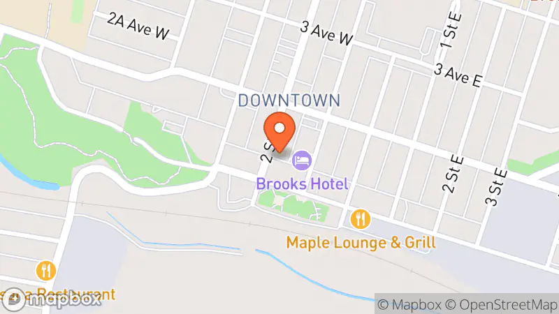 Map showing location of Twist n’ Shop