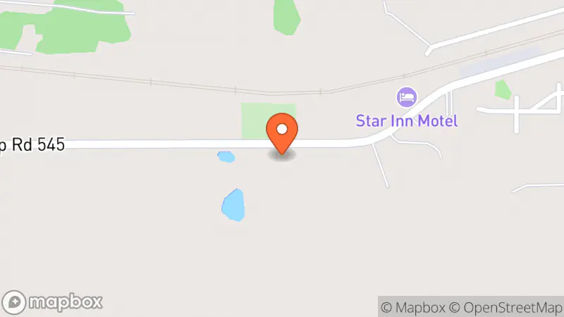 Map showing location of United Church Thrift Shop