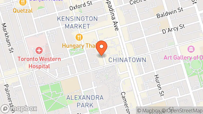 Map showing location of Urban Catwalk