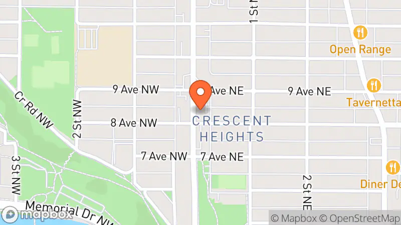 Map showing location of Urban Thrift Consignment Boutique