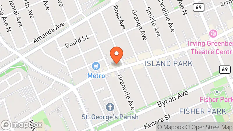 Map showing location of Valamode Inc. By Appointment Only