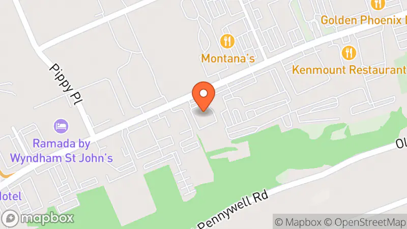 Map showing location of Value Village