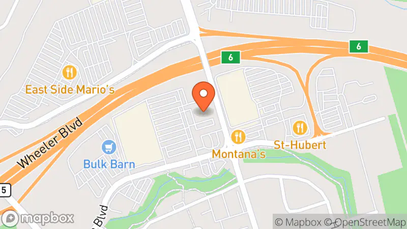 Map showing location of Value Village Community Donation Centre