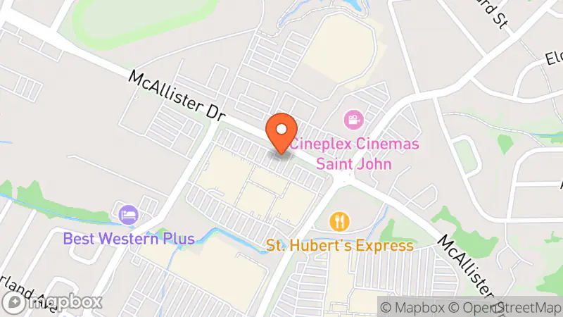 Map showing location of Value Village Community Donation Centre