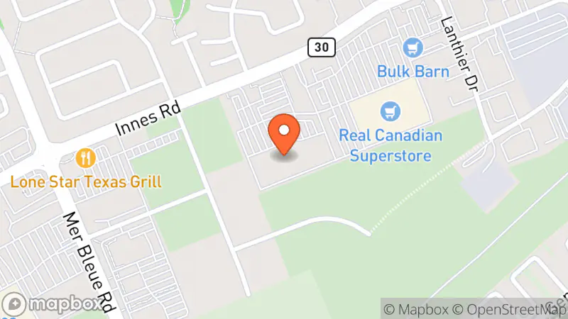 Map showing location of Value Village Community Donation Centre