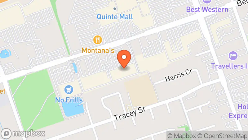 Map showing location of Value Village Community Donation Centre