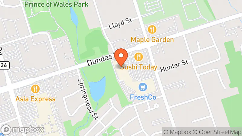 Map showing location of Value Village Community Donation Centre