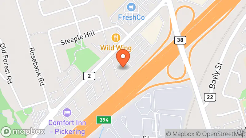 Map showing location of Value Village Community Donation Centre