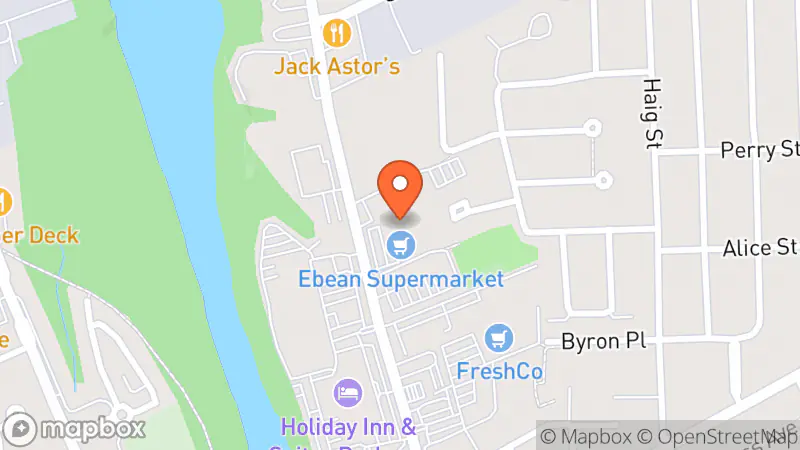 Map showing location of Value Village Community Donation Centre