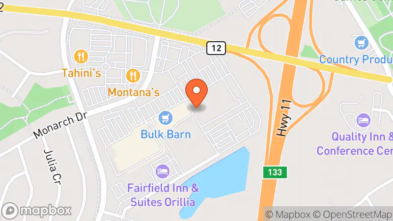 Map showing location of Value Village Community Donation Centre