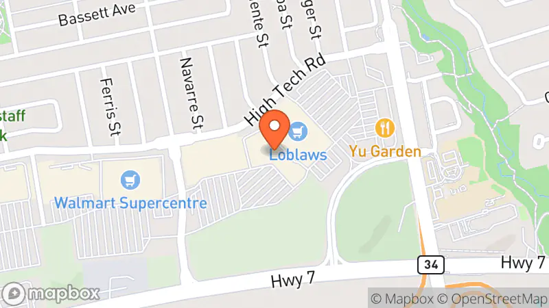 Map showing location of Value Village Community Donation Centre