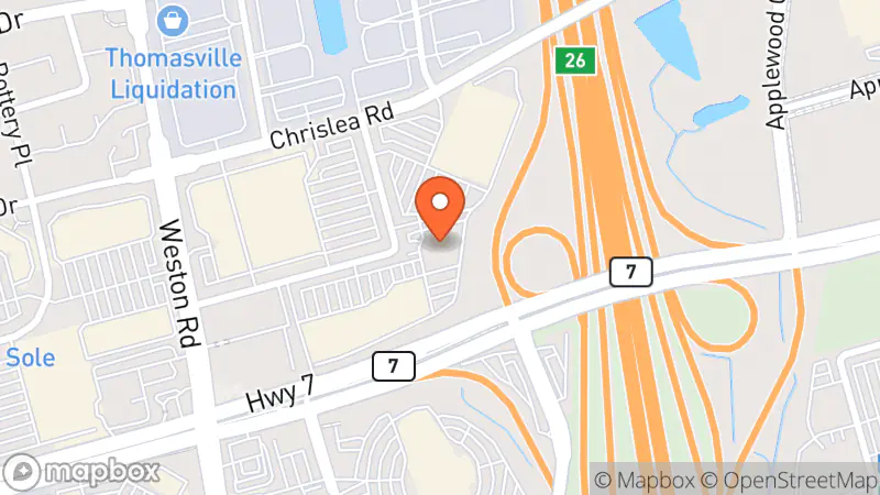 Map showing location of Value Village Community Donation Centre