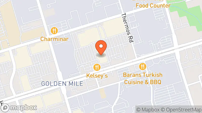 Map showing location of Value Village Community Donation Centre