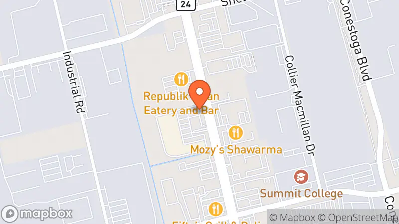 Map showing location of Value Village Community Donation Centre