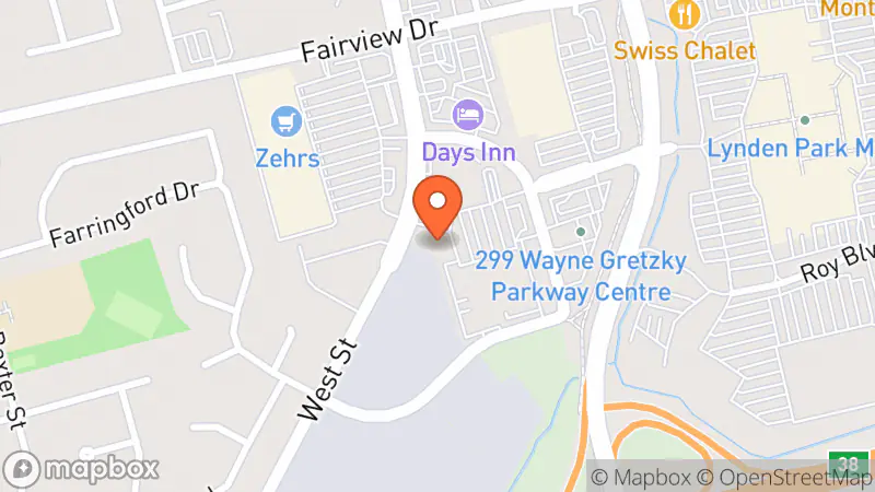 Map showing location of Value Village Community Donation Centre