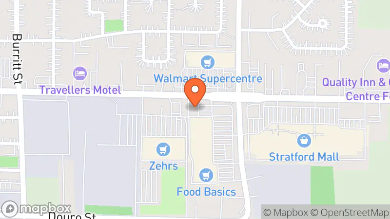 Map showing location of Value Village Community Donation Centre