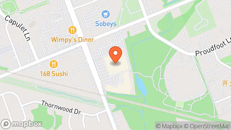 Map showing location of Value Village Community Donation Centre