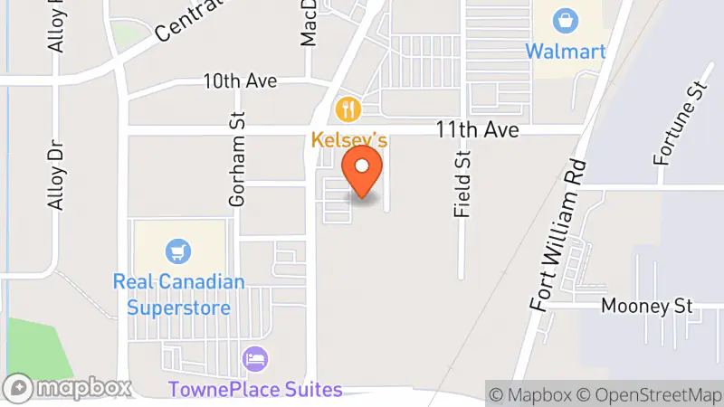 Map showing location of Value Village Community Donation Centre