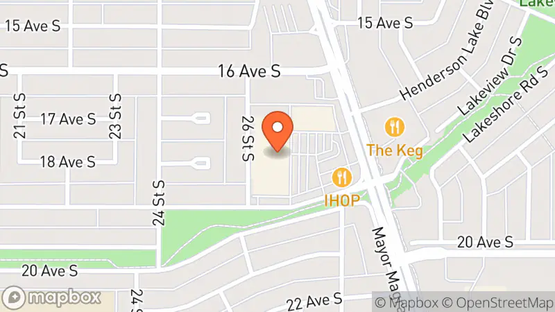 Map showing location of Value Village Community Donation Centre