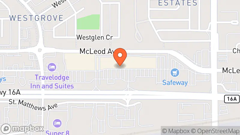 Map showing location of Value Village Community Donation Centre