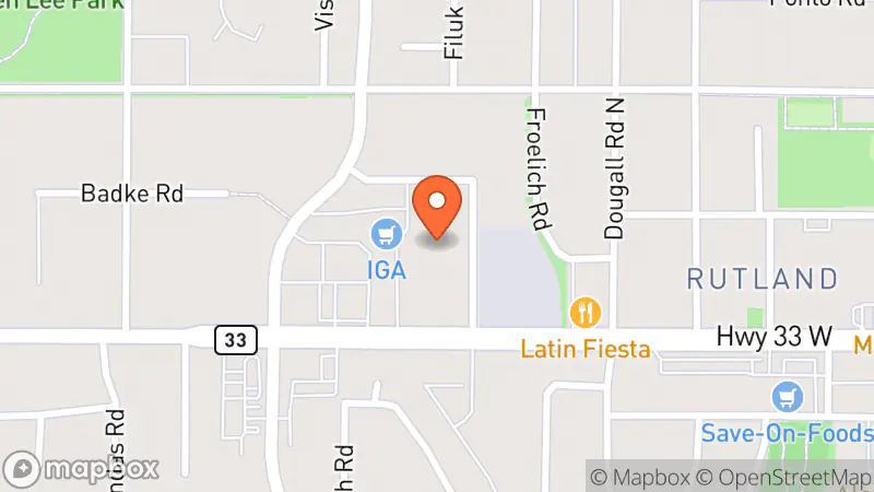 Map showing location of Value Village Community Donation Centre