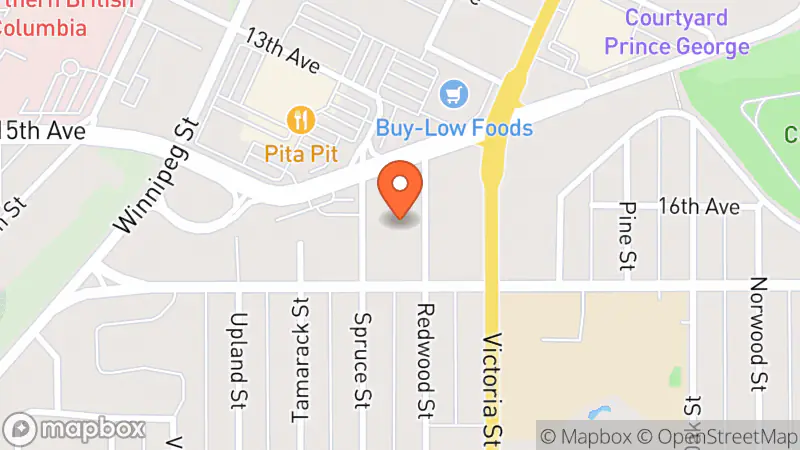 Map showing location of Value Village Community Donation Centre