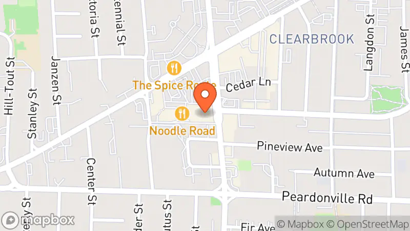 Map showing location of Value Village Community Donation Centre