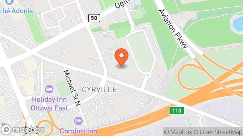 Map showing location of Value Village