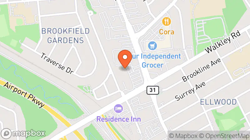 Map showing location of Value Village