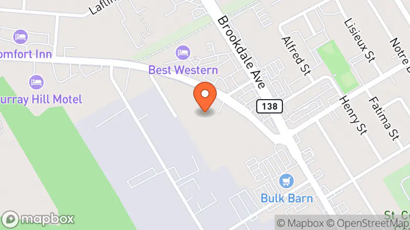 Map showing location of Value Village