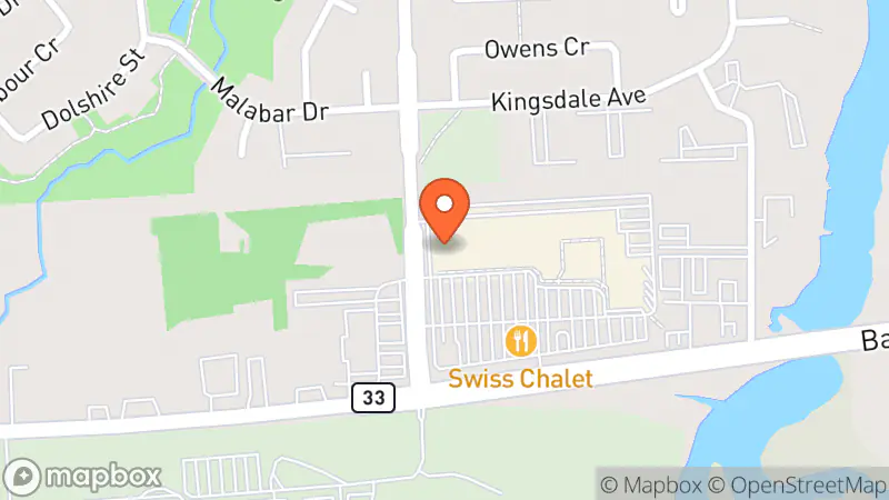 Map showing location of Value Village