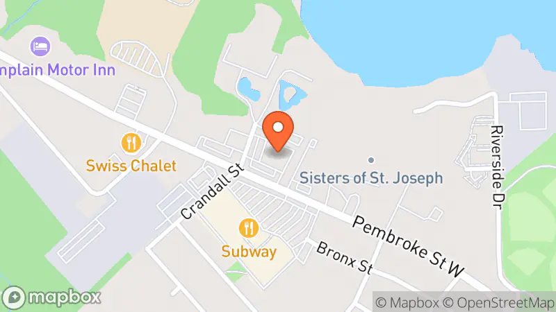 Map showing location of Value Village