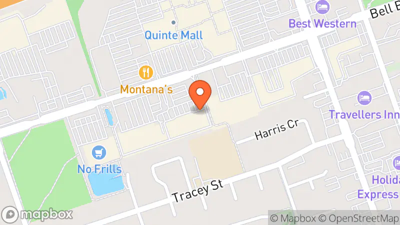 Map showing location of Value Village