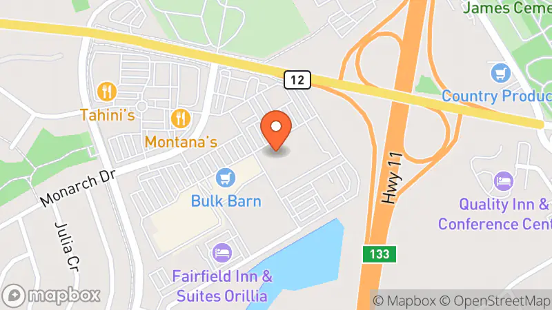 Map showing location of Value Village