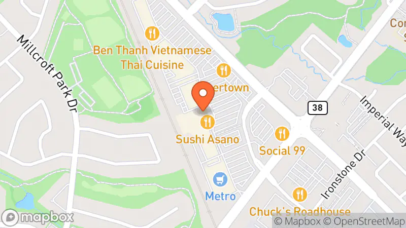 Map showing location of Value Village