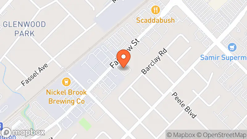 Map showing location of Value Village