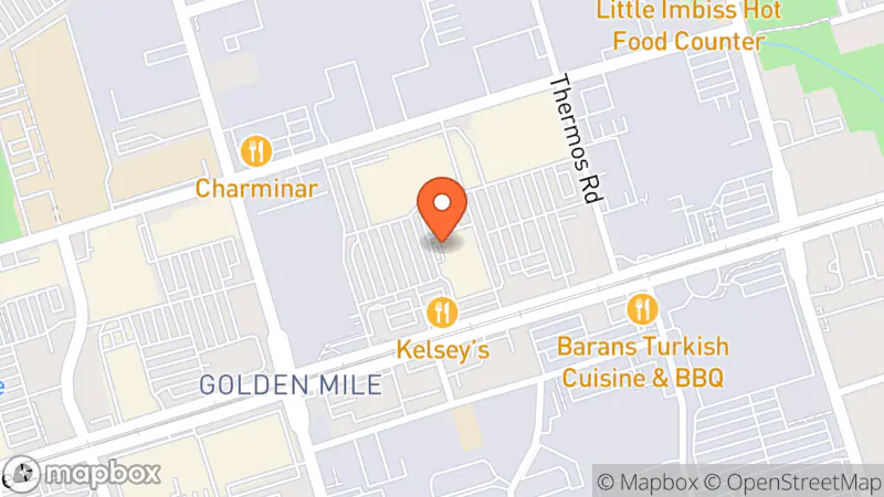 Map showing location of Value Village