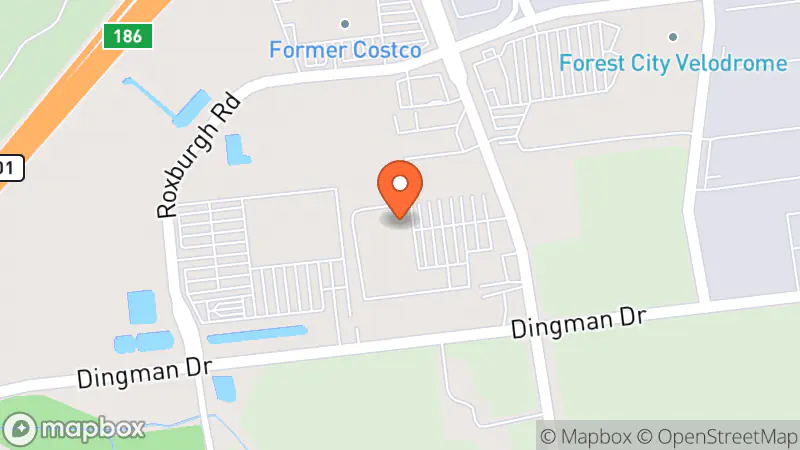 Map showing location of Value Village