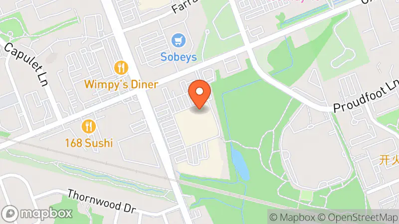 Map showing location of Value Village