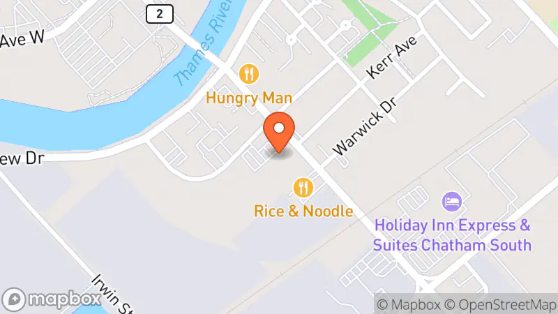 Map showing location of Value Village