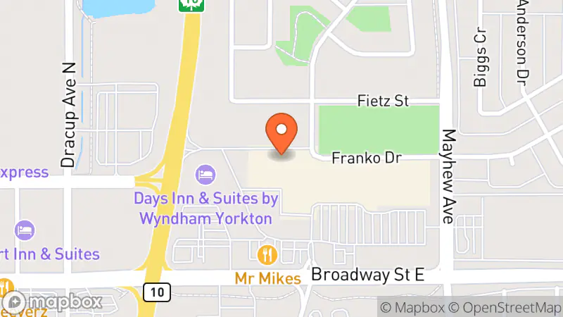 Map showing location of Value Village