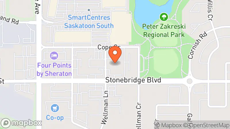 Map showing location of Value Village